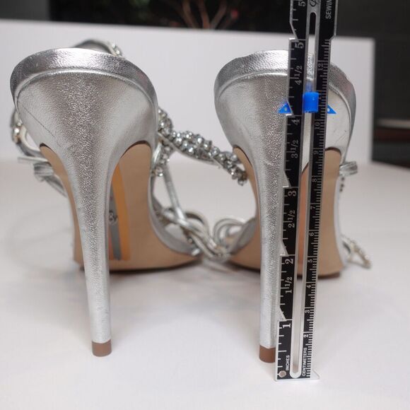 Sam Edelman Women's Granger Silver Metallic Heels Women's Size 10 - Picture 12 of 12